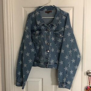 Judy Blue Denim Jacket with Stars